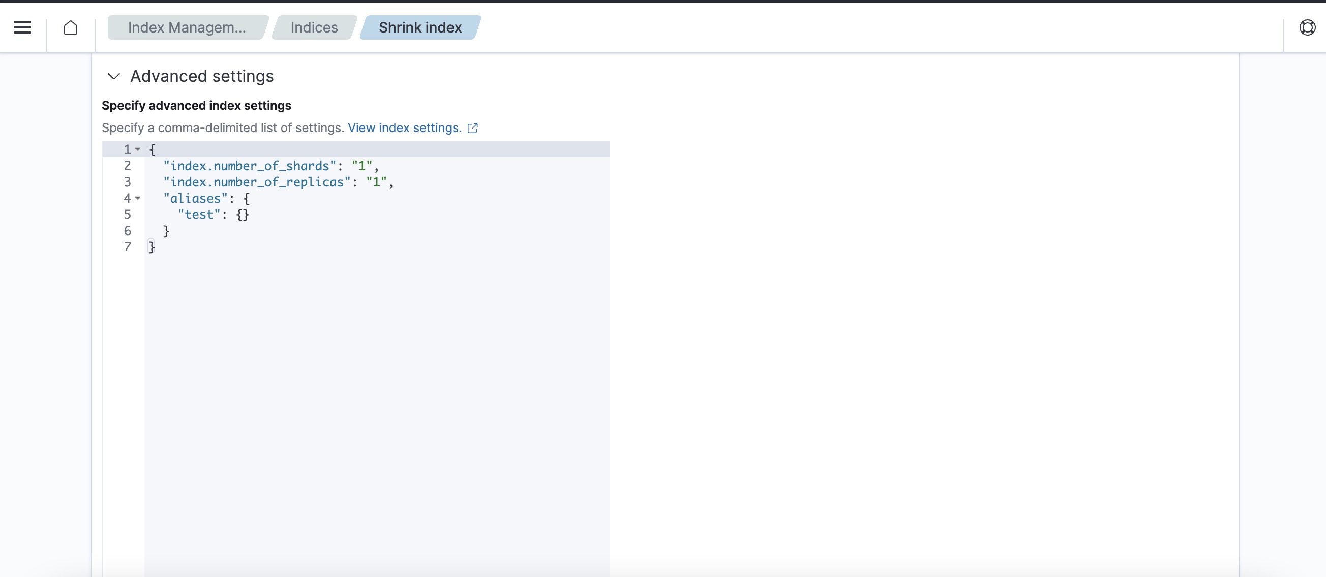 Image: Shrink-advanced-settings
