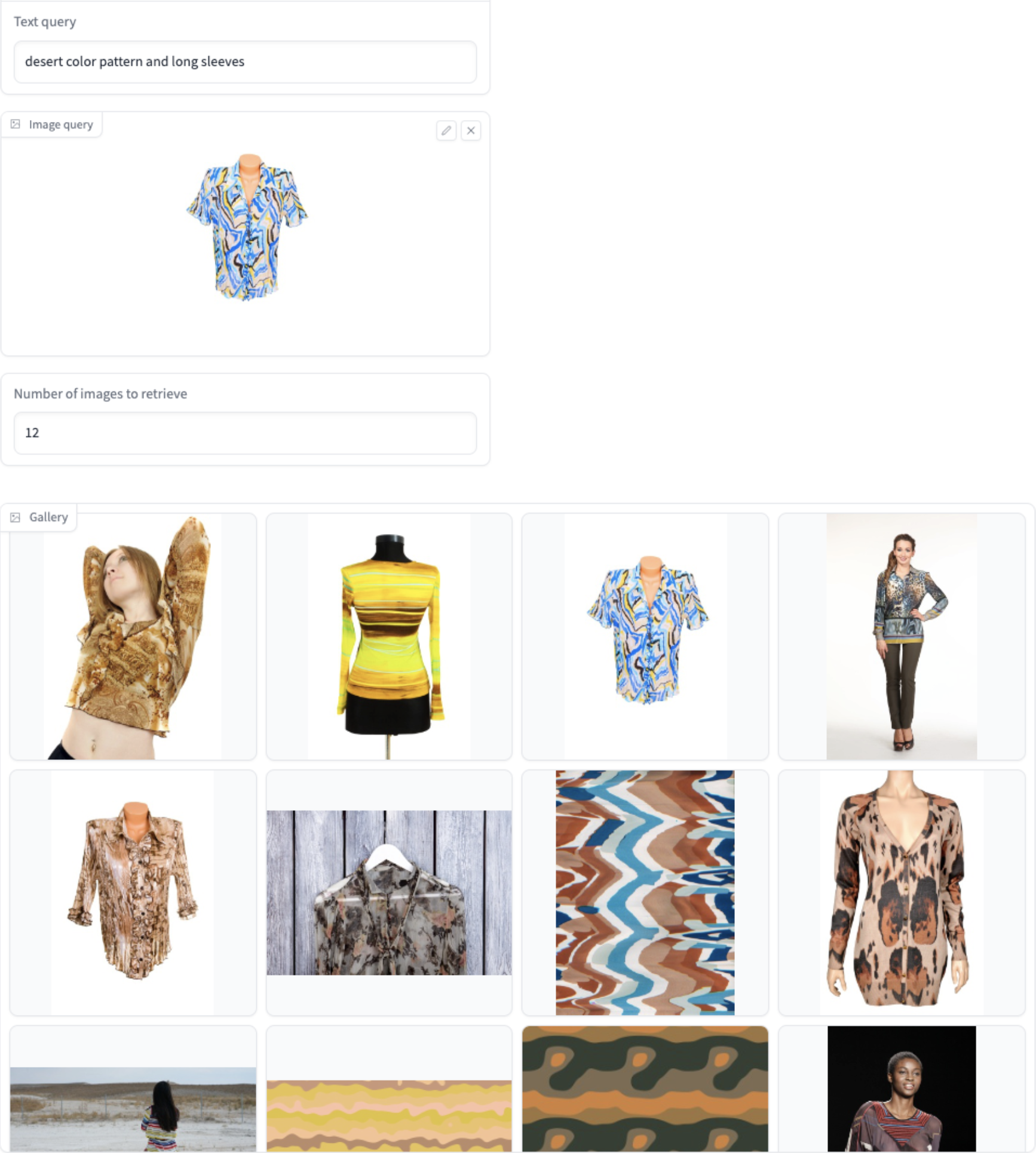 (Image+text)-to-image search